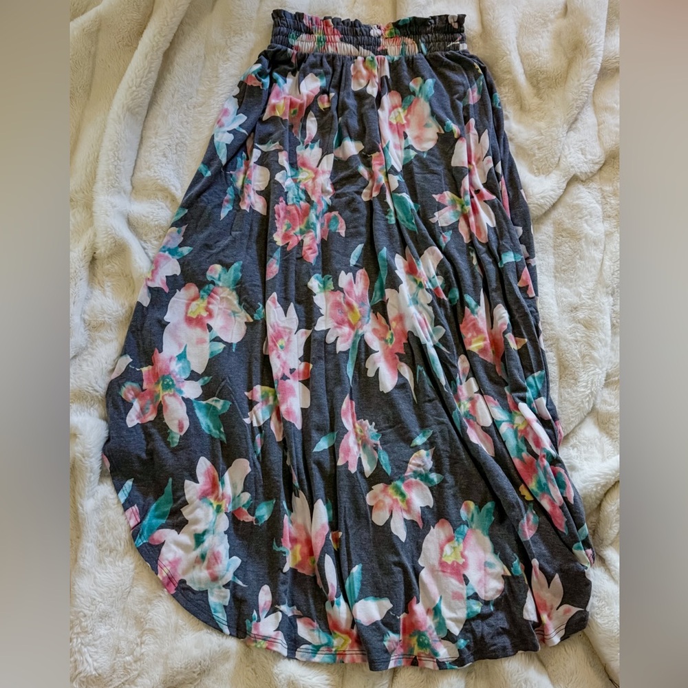 Sweet Lovely Floral Maxi Skirt